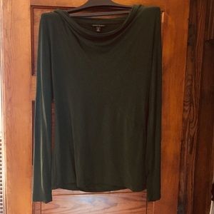 Banana Republic forest green cowl neck - M